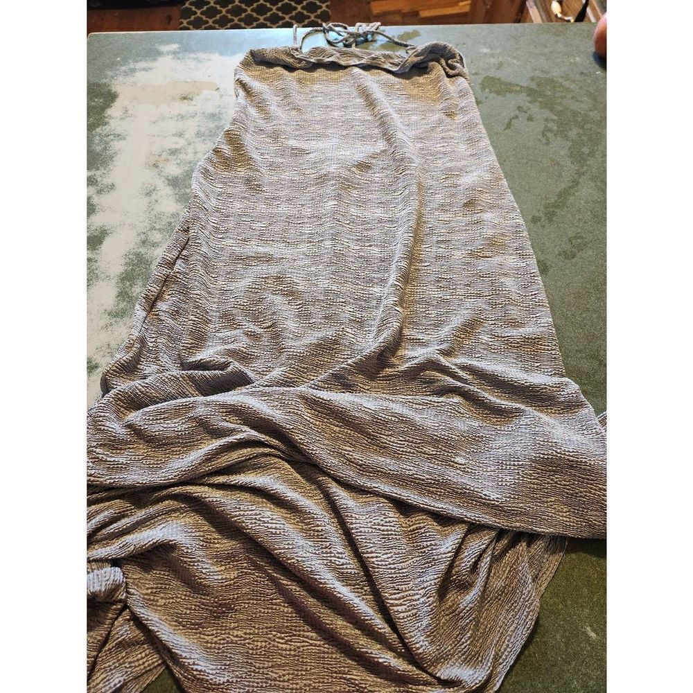 Reformation Slayer Dress In Silver sz Large